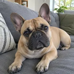 Original photo of the french bulldog